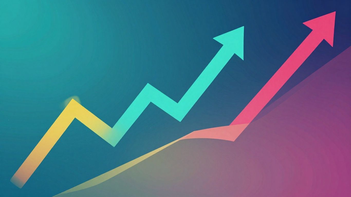 Financial growth and opportunity abstract shapes