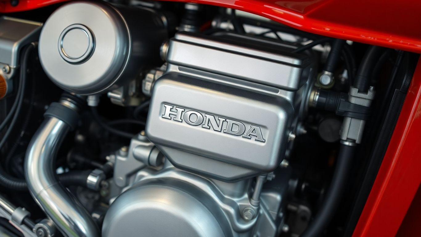 Clean Honda engine bay with visible components.