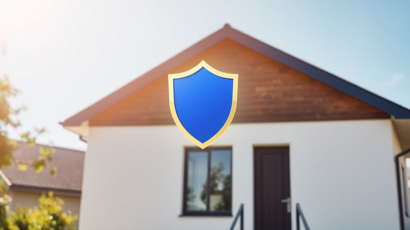 Casa protegida por un seguro