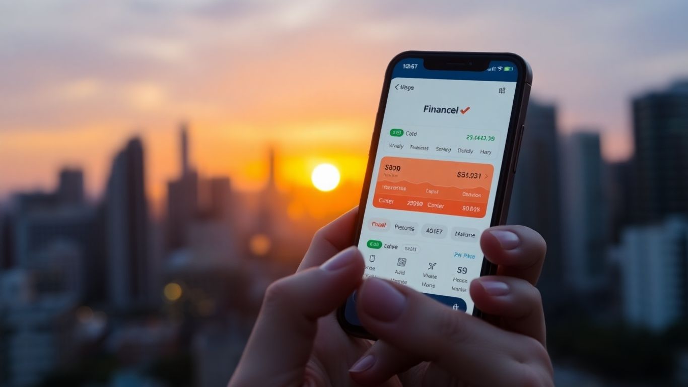 Stock rate of return calculator on a phone.