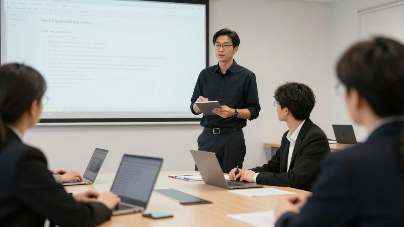 Personnes apprenant dans un cadre professionnel