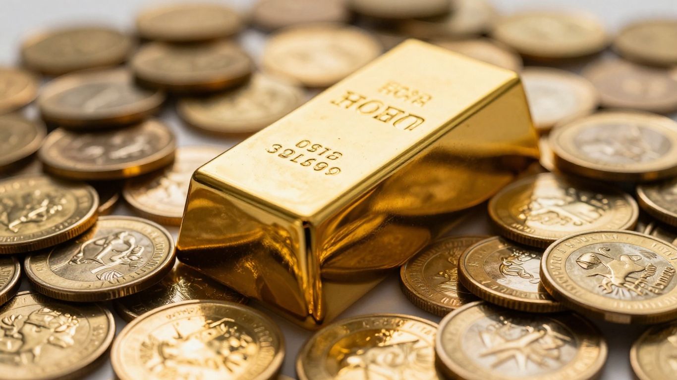 金币上的金条