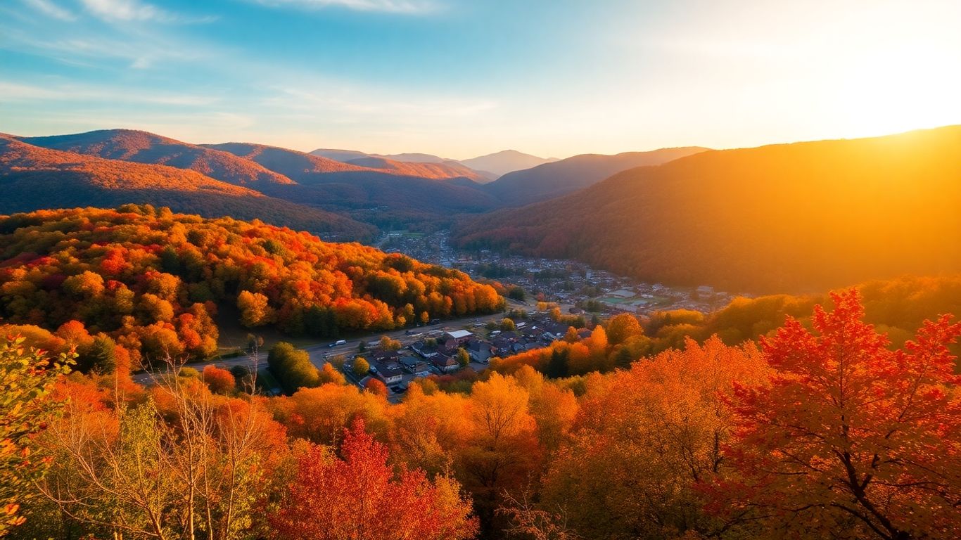 Autumn foliage in Asheville, North Carolina