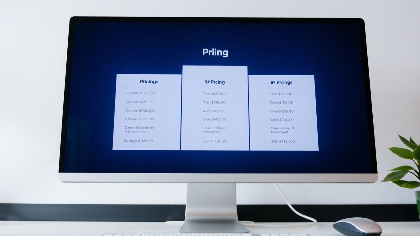 Cloudways pricing tiers on a computer screen.