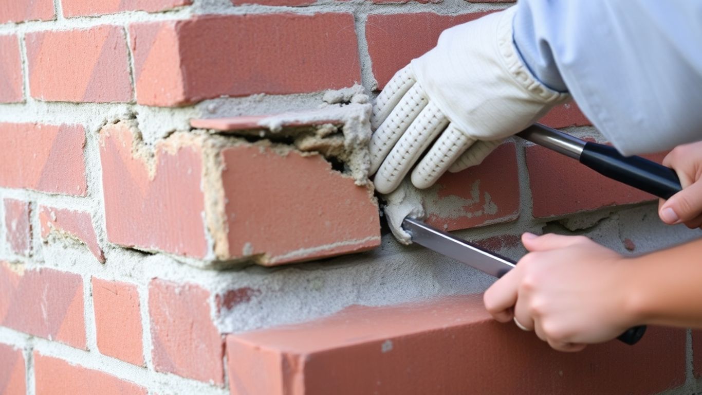 Professional chimney repair with masonry and waterproofing.