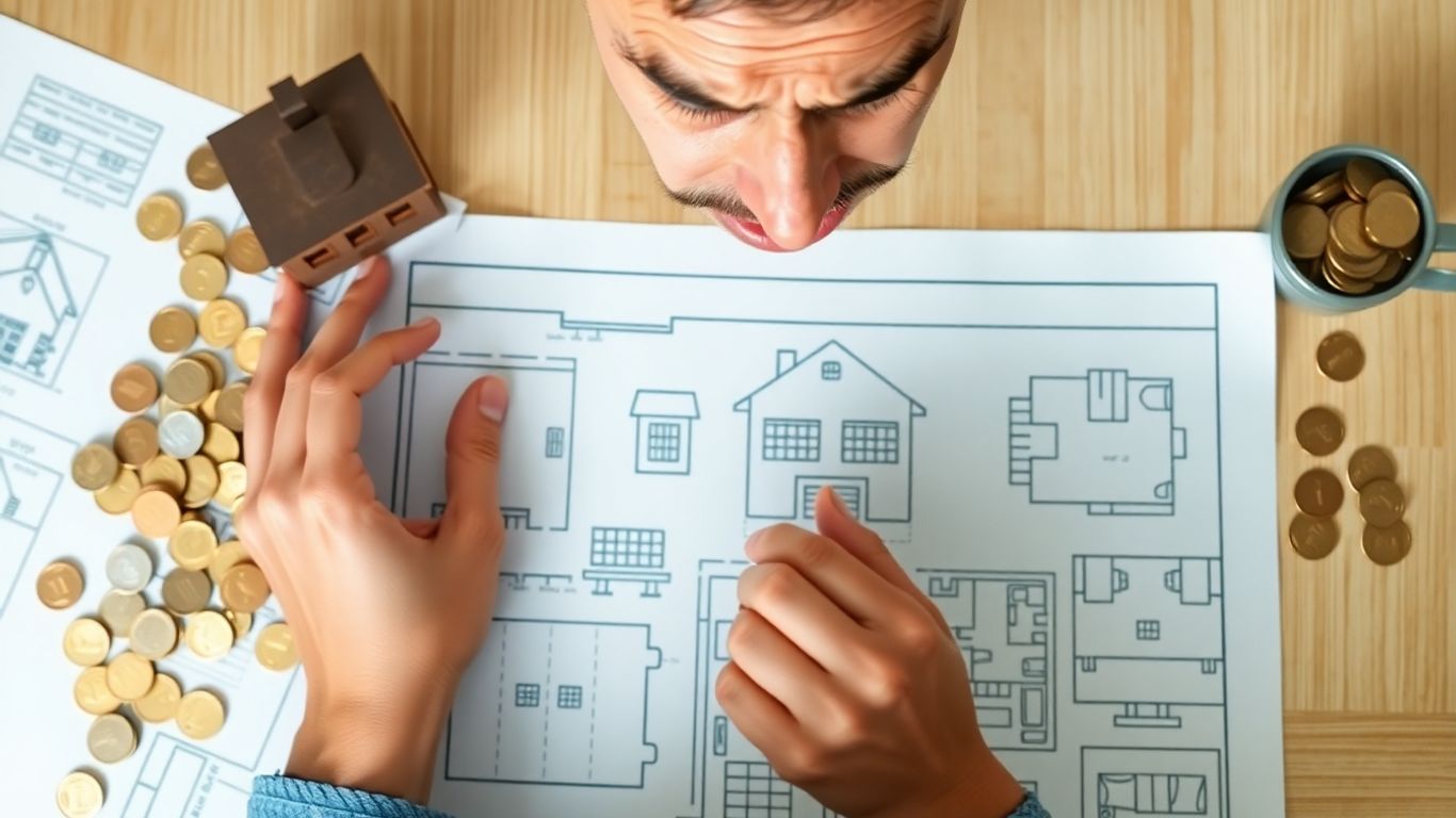 Cumpărător de proprietăți analizând riscurile pieței imobiliare.