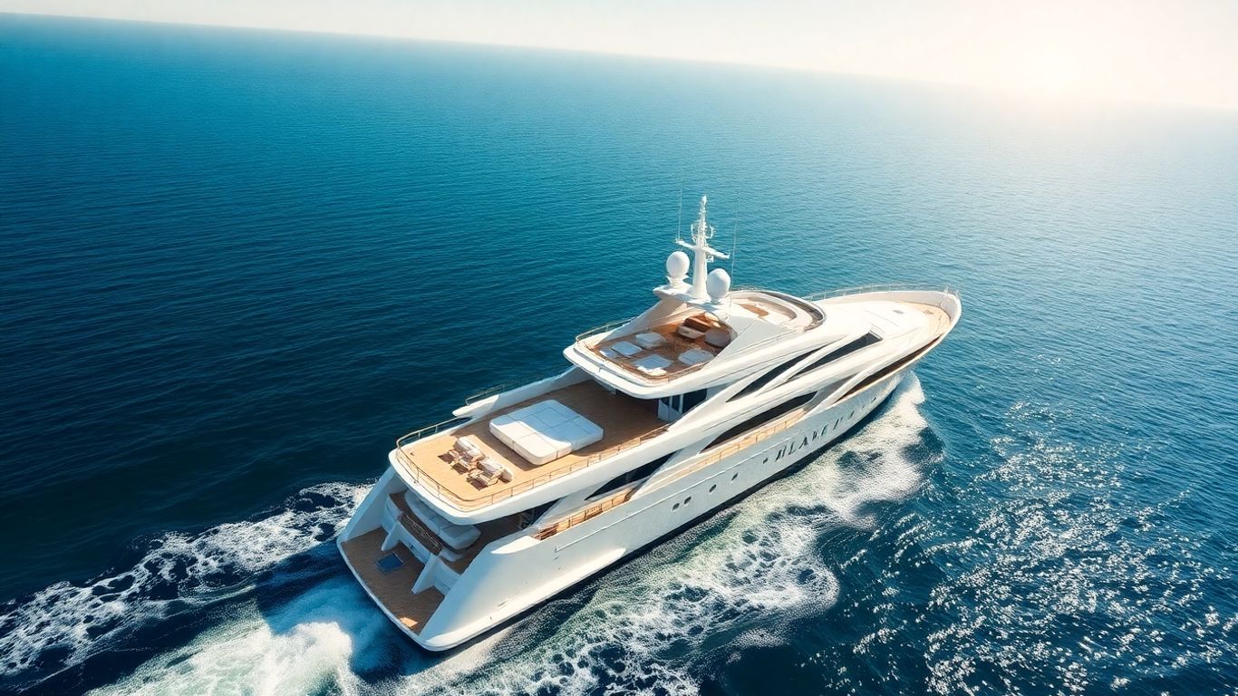 Sirocco luxury yacht sailing on blue water