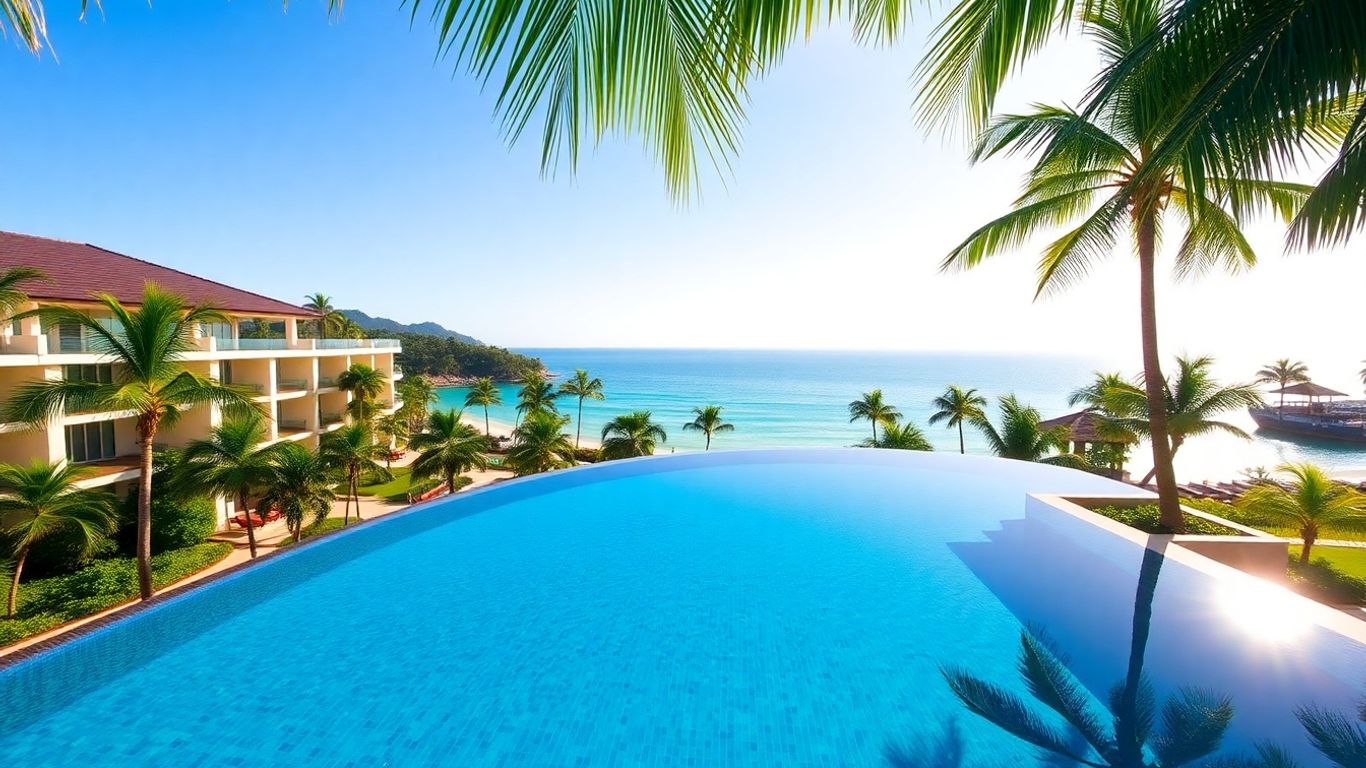 Infinity pool overlooking the ocean at InterContinental Phuket Resort.