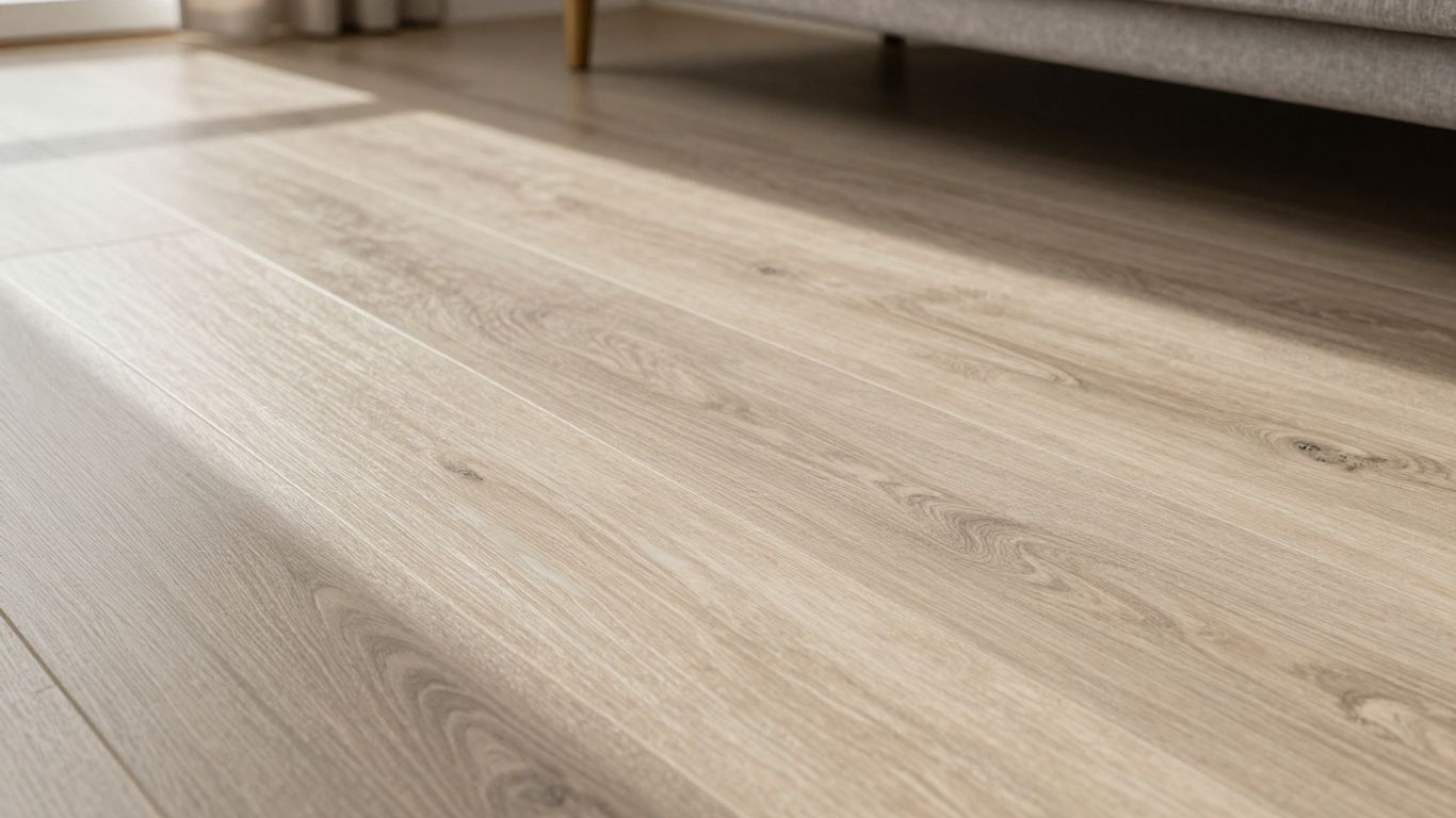Laminatboden in Fliesenoptik im Wohnzimmer
