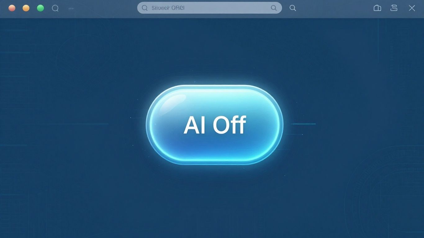 Firefox browser with AI disabled button.