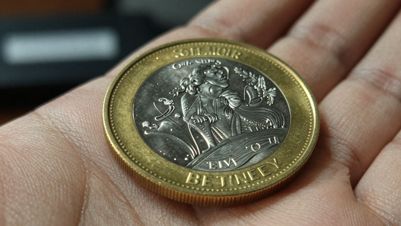 Hand holding a shiny gold coin, Tampa gold buyers.
