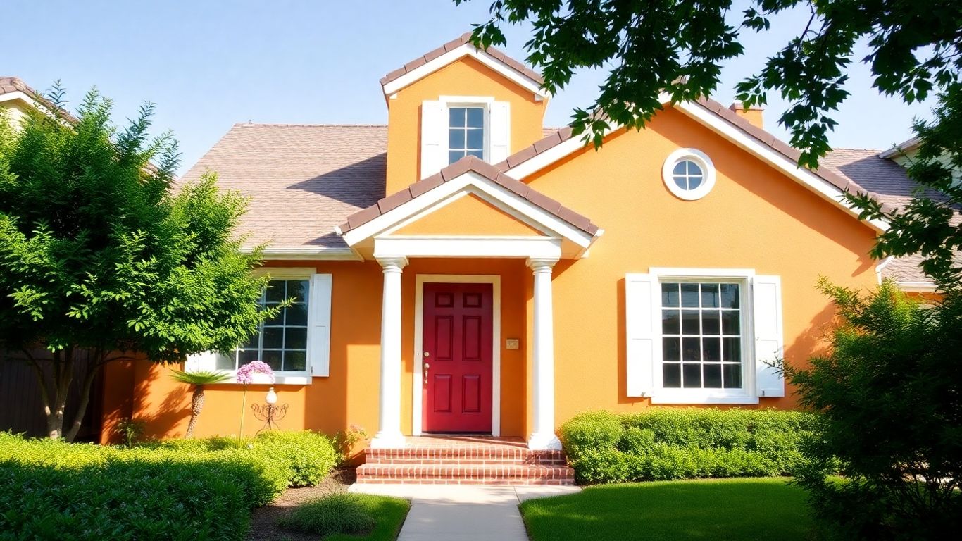 San Jose home exterior with fresh paint and landscaping.
