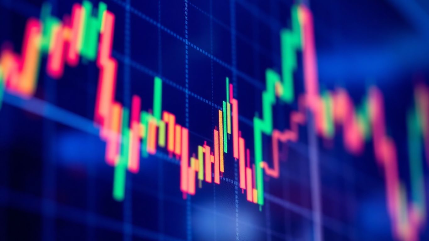 Forex trading chart analysis visualization.