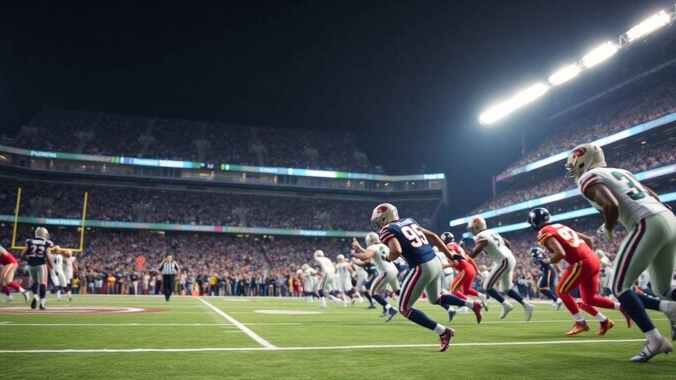 NFL players on the field during a game.
