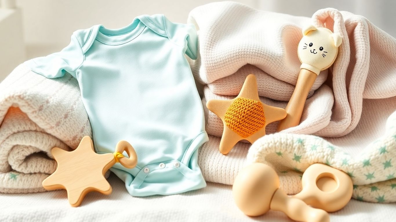 Collection of cute baby products for dropshipping.