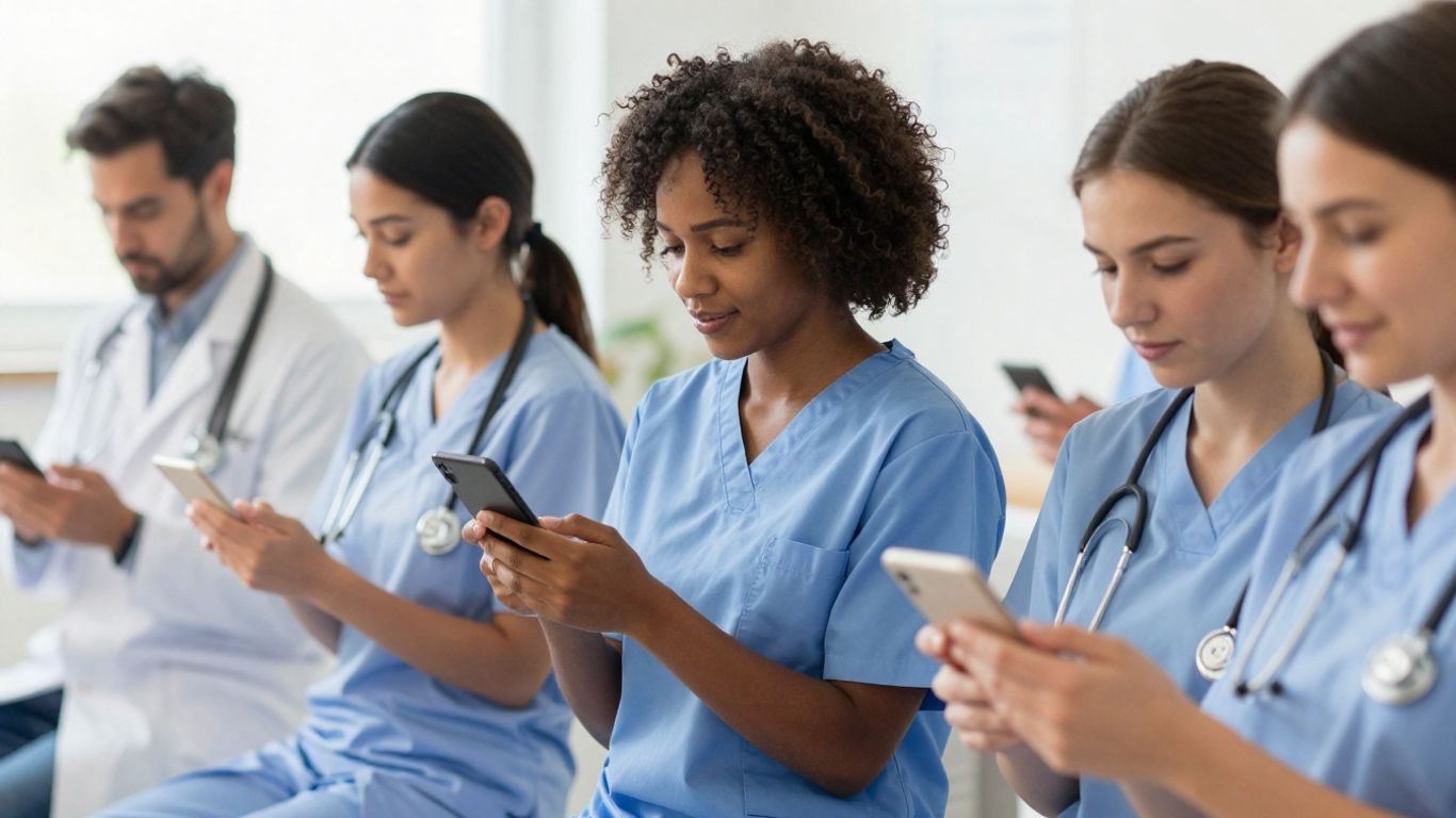 Digital media connecting people to health information.