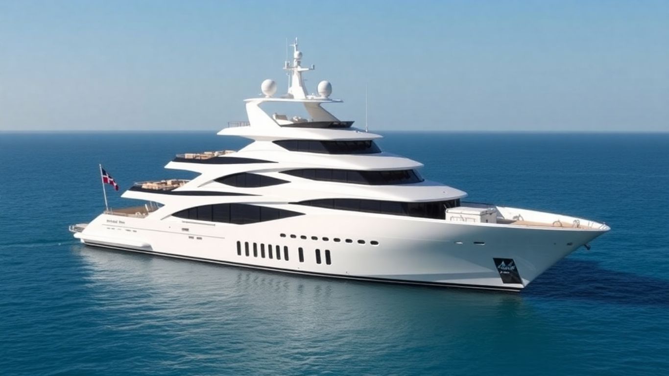 Flying Fox superyacht on blue water.