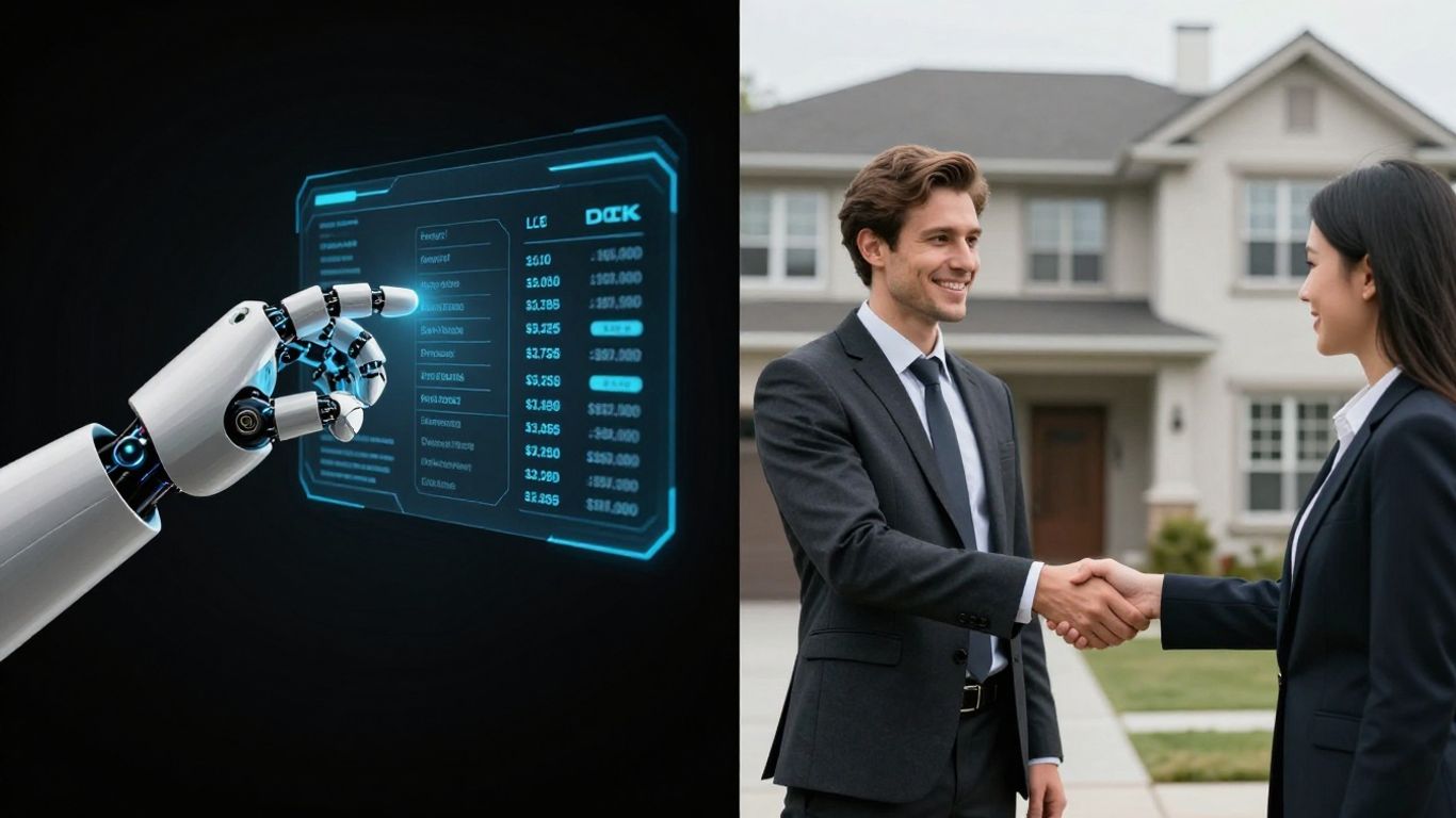 Robot and human agents in real estate.