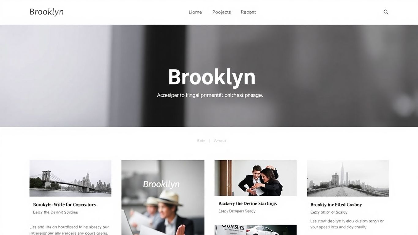 Brooklyn WordPress theme homepage screenshot