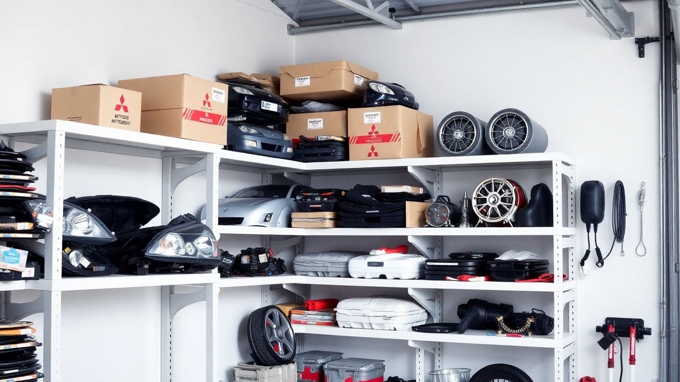 Affordable Mitsubishi car parts ready for shipping.