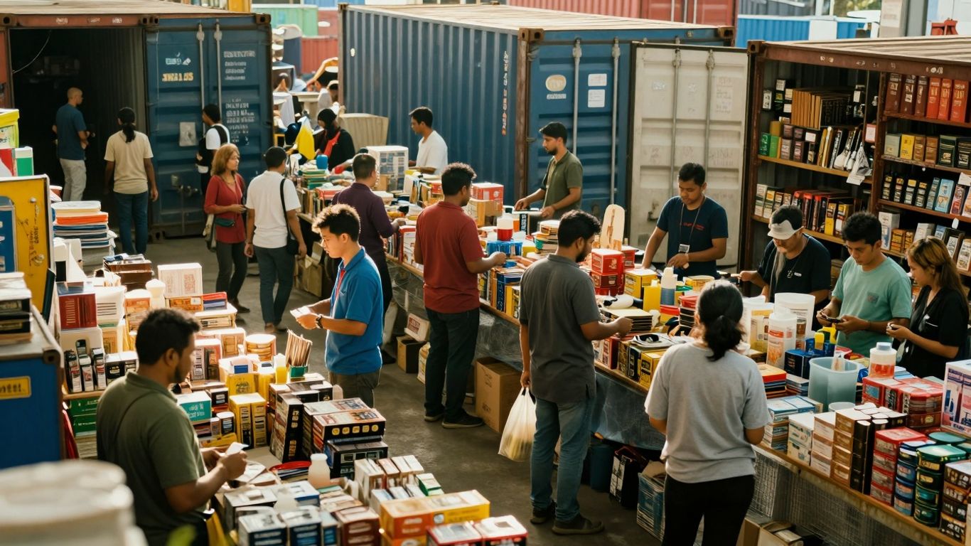 Comerț global, consumatori, piețe, produse, transport