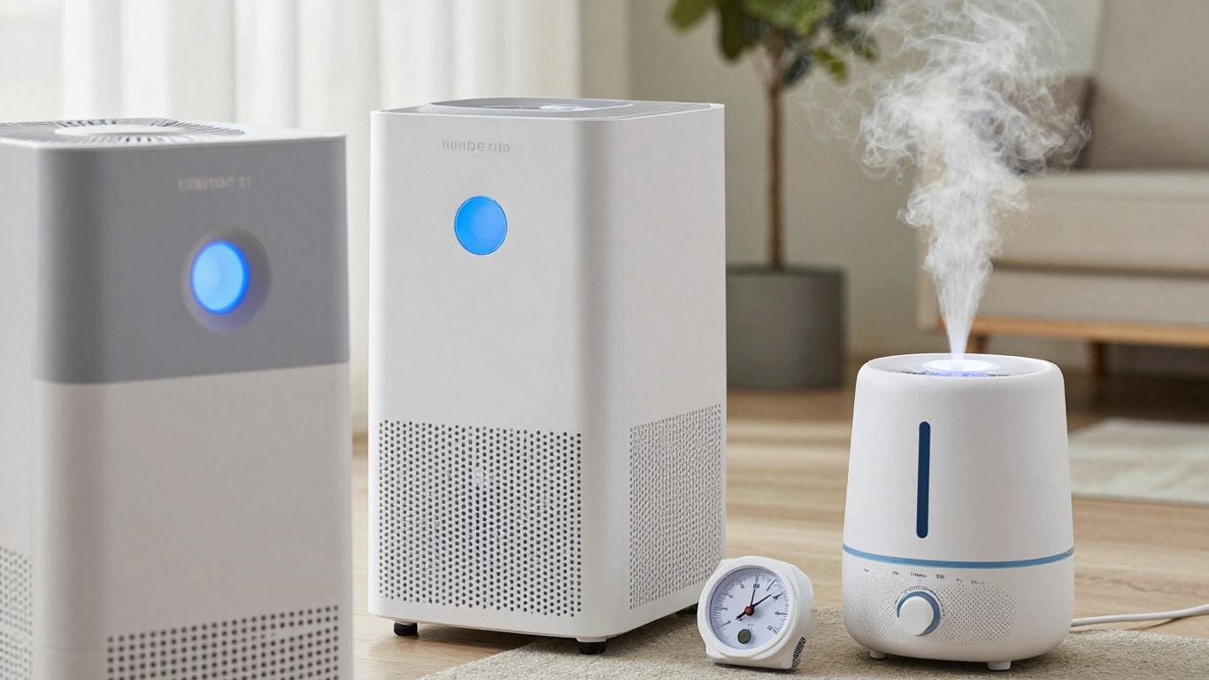 Geräte zur Feuchtigkeitsregulierung im Raum