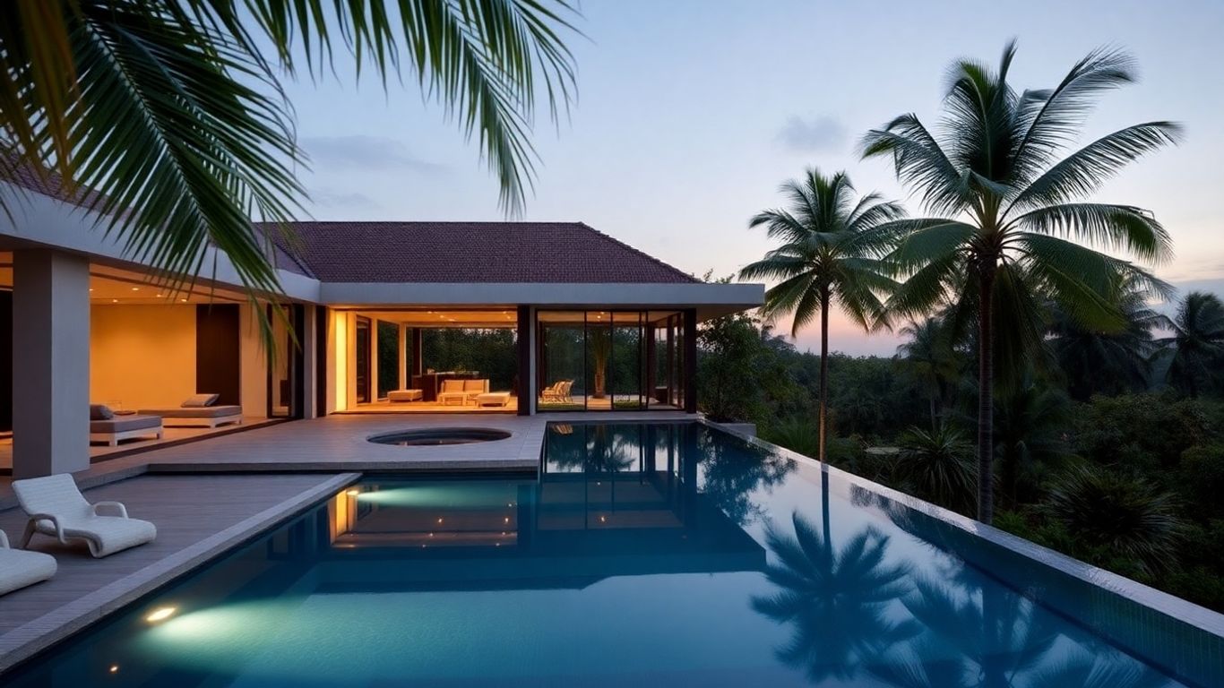 Modern smart home villa with infinity pool in Phuket.