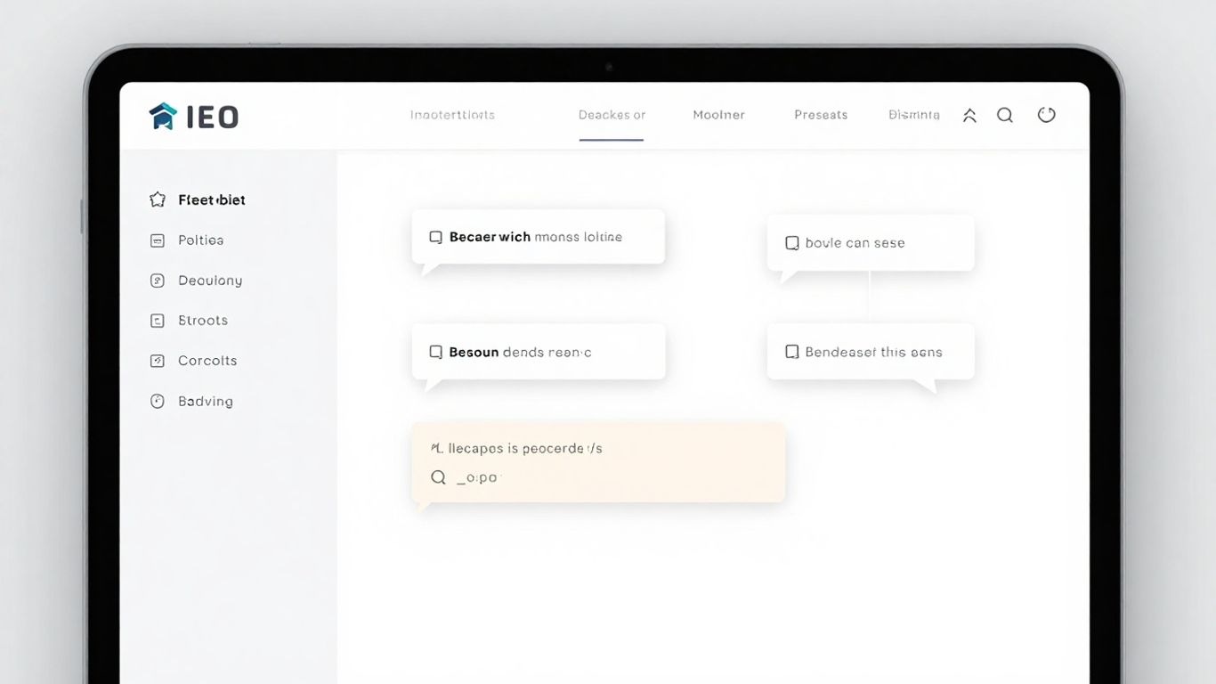 Digital interface with feedback annotations on a website.
