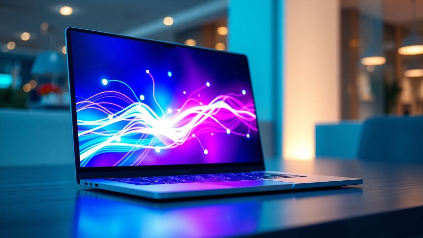 Herramienta de IA Frase.io en pantalla de portátil.