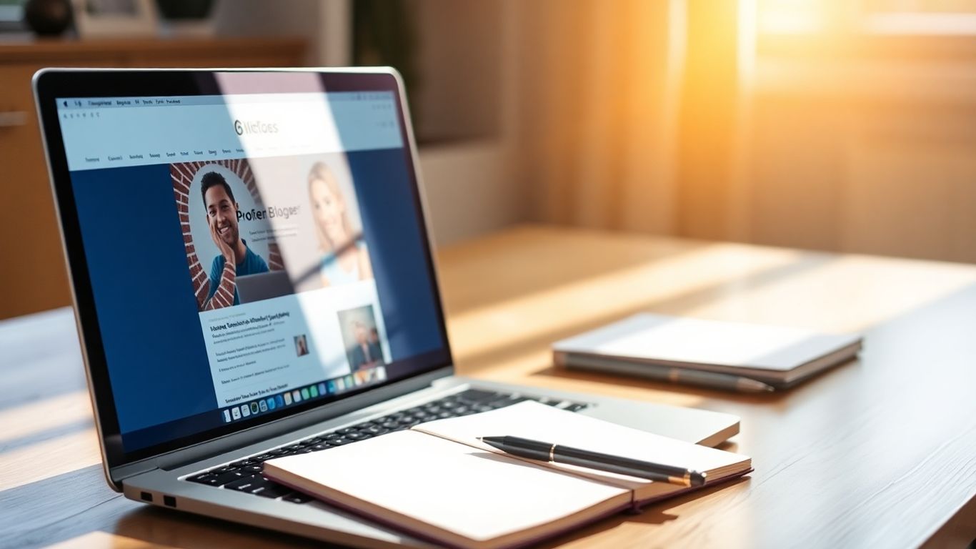 مدونة بلوجر احترافية مع محتوى جذاب