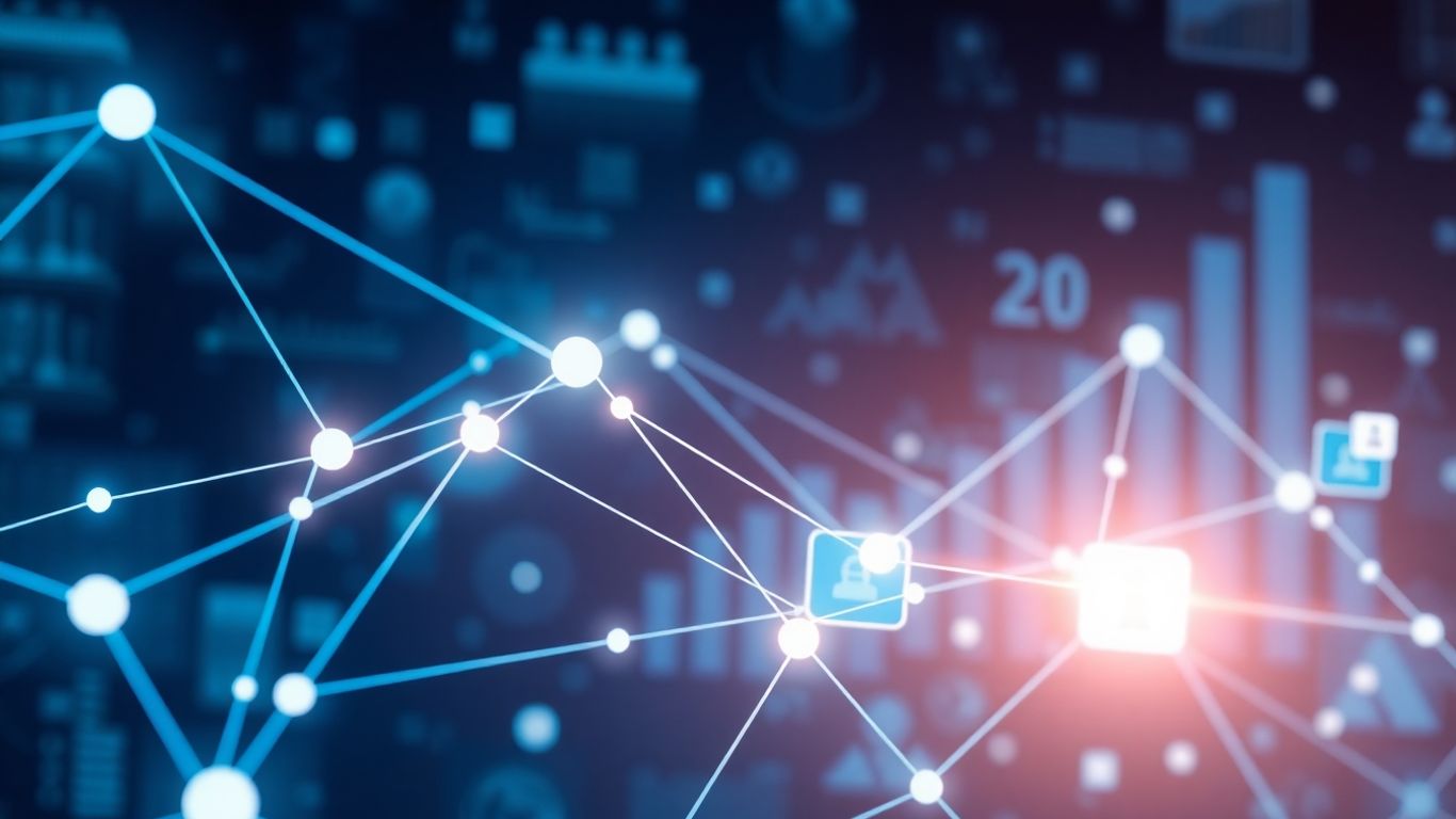 Blockchain network in a fintech context.