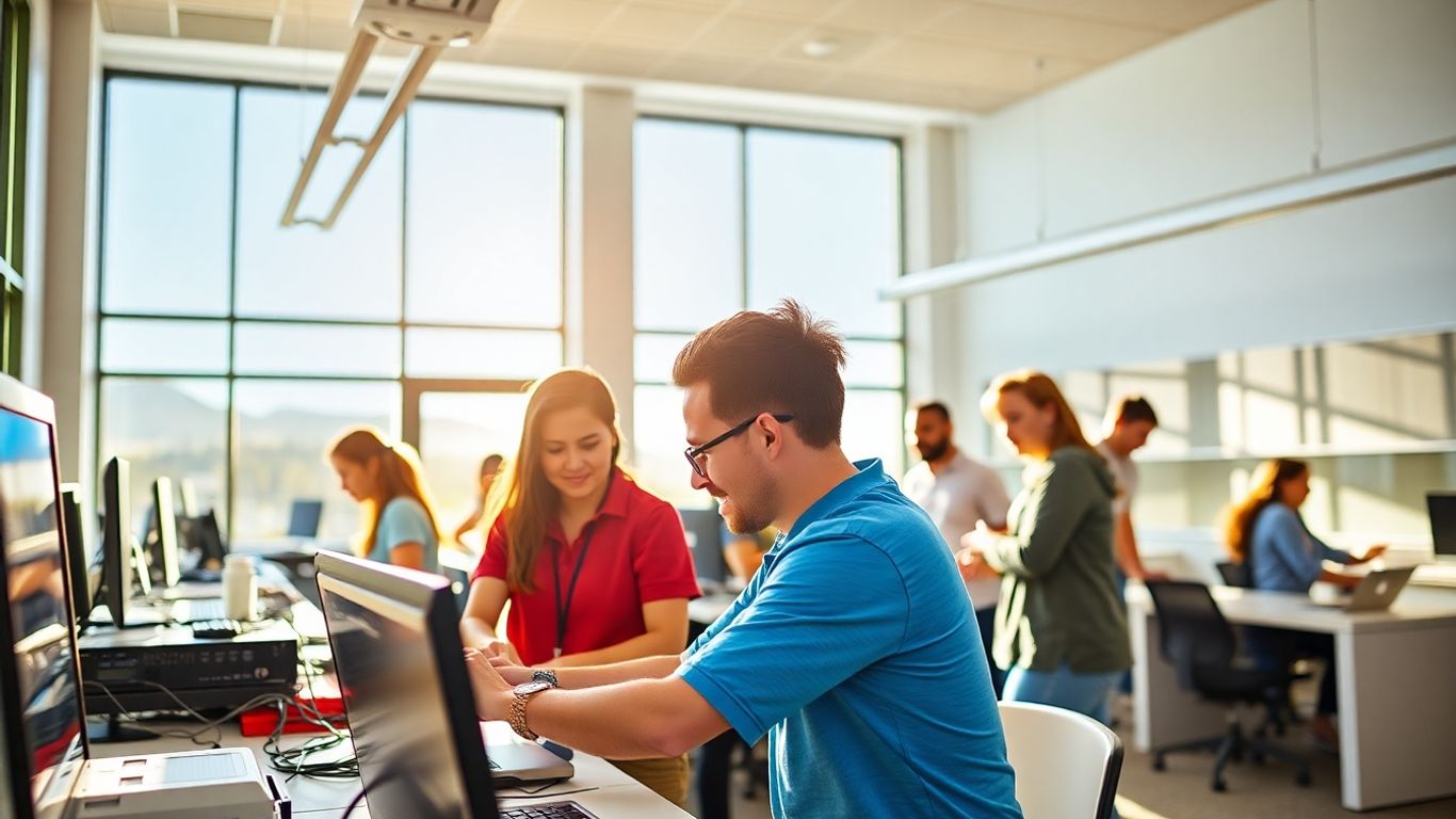 Students learning at East Valley Institute of Technology East Campus.
