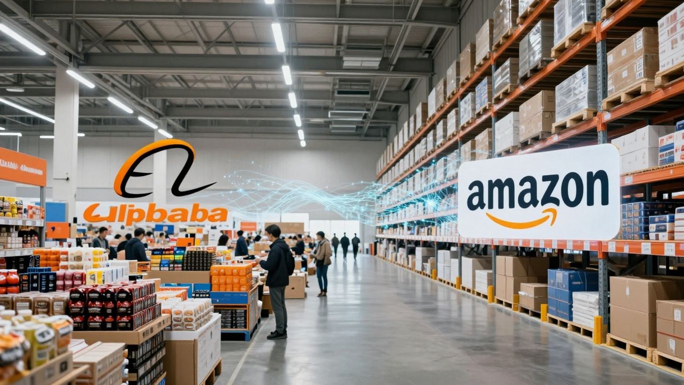 Alibaba marketplace and Amazon warehouse connection