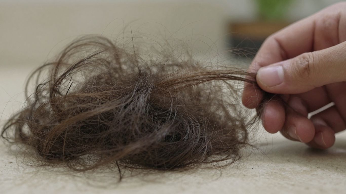 Hair shedding visual