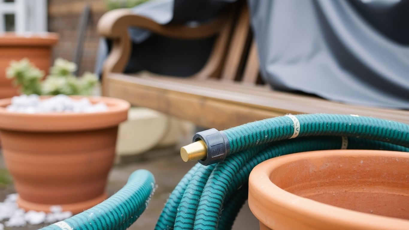 Gartenmöbel und Pflanzen vor Frost schützen
