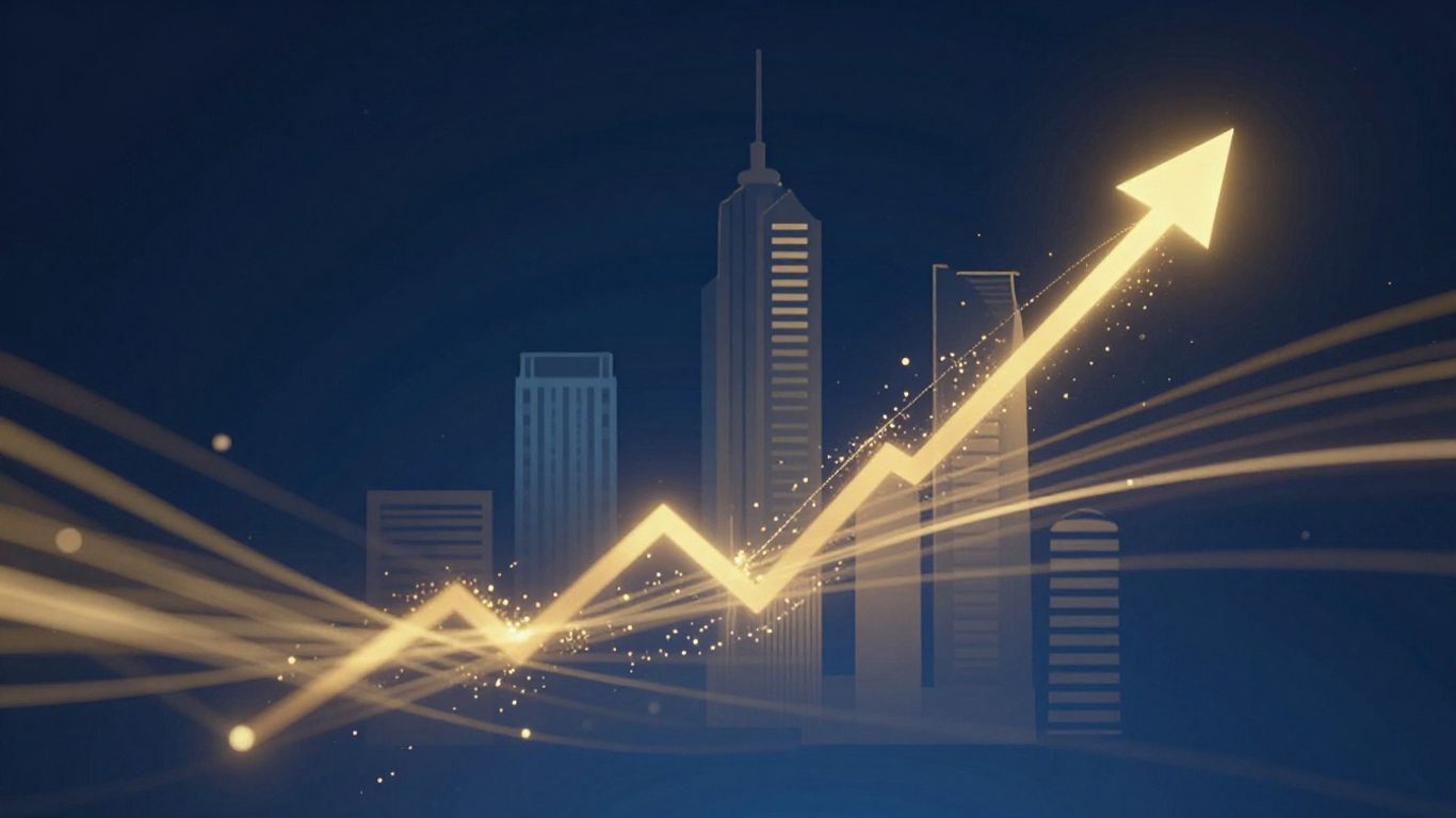 Mercor Funding valuation surge with abstract financial growth visuals.