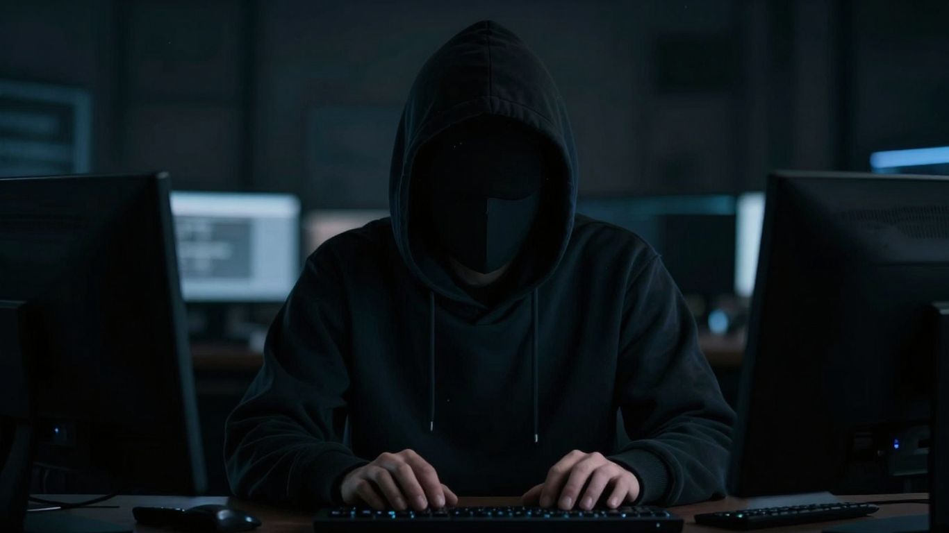 Figure anonyme naviguant sur internet avec Tor.