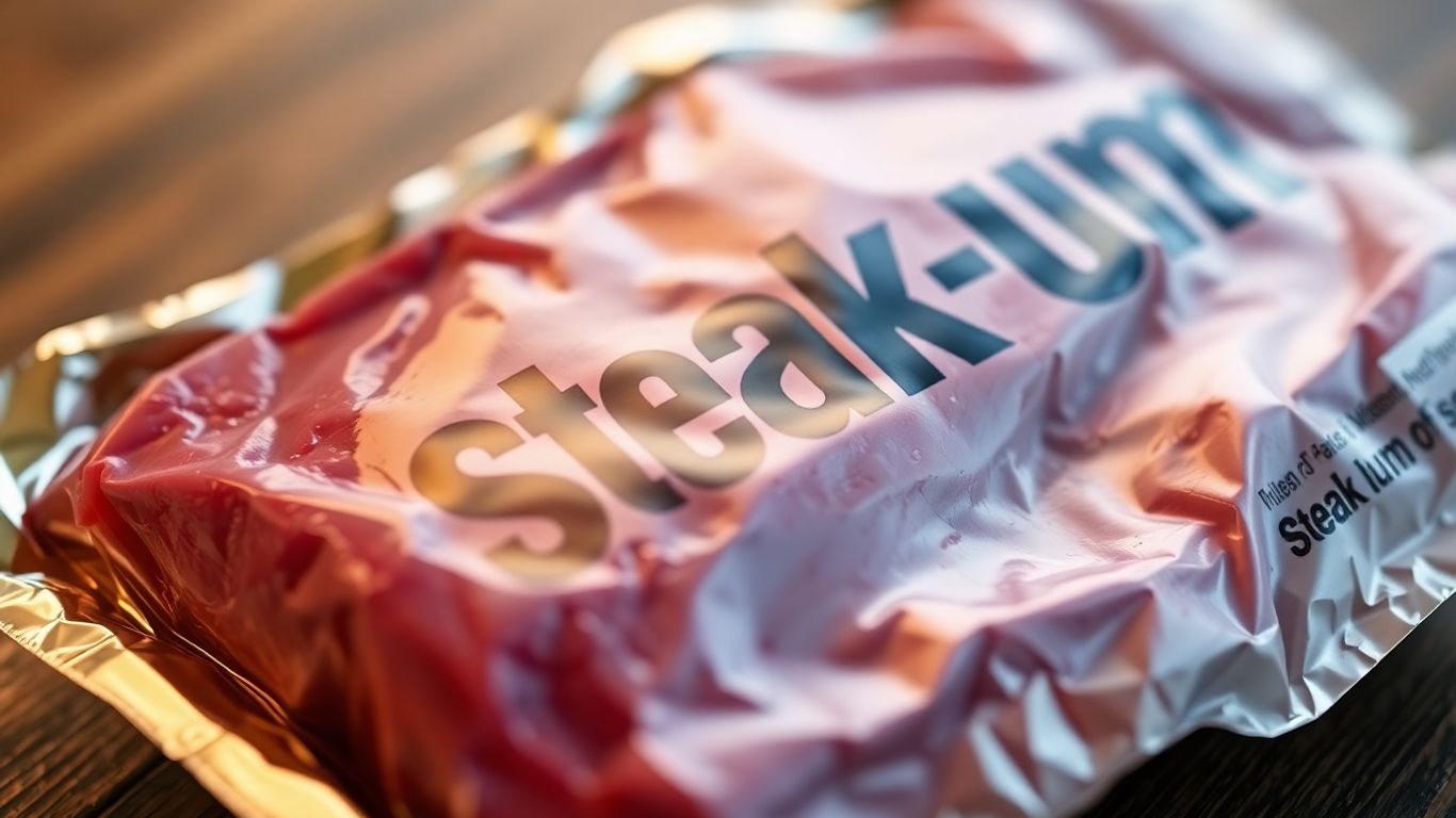 Steak-umm package close-up