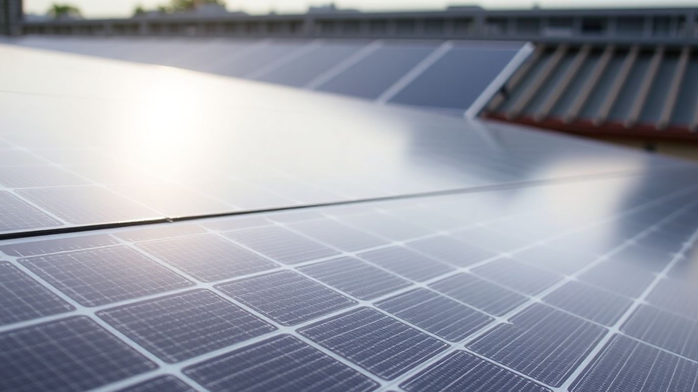 Panneaux solaires Trina Solar Vertex S en gros plan.