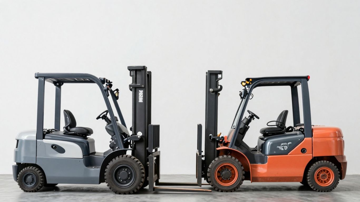 รถโฟล์คลิฟท์ไฟฟ้าเทียบกับรถโฟล์คลิฟท์น้ำมัน
