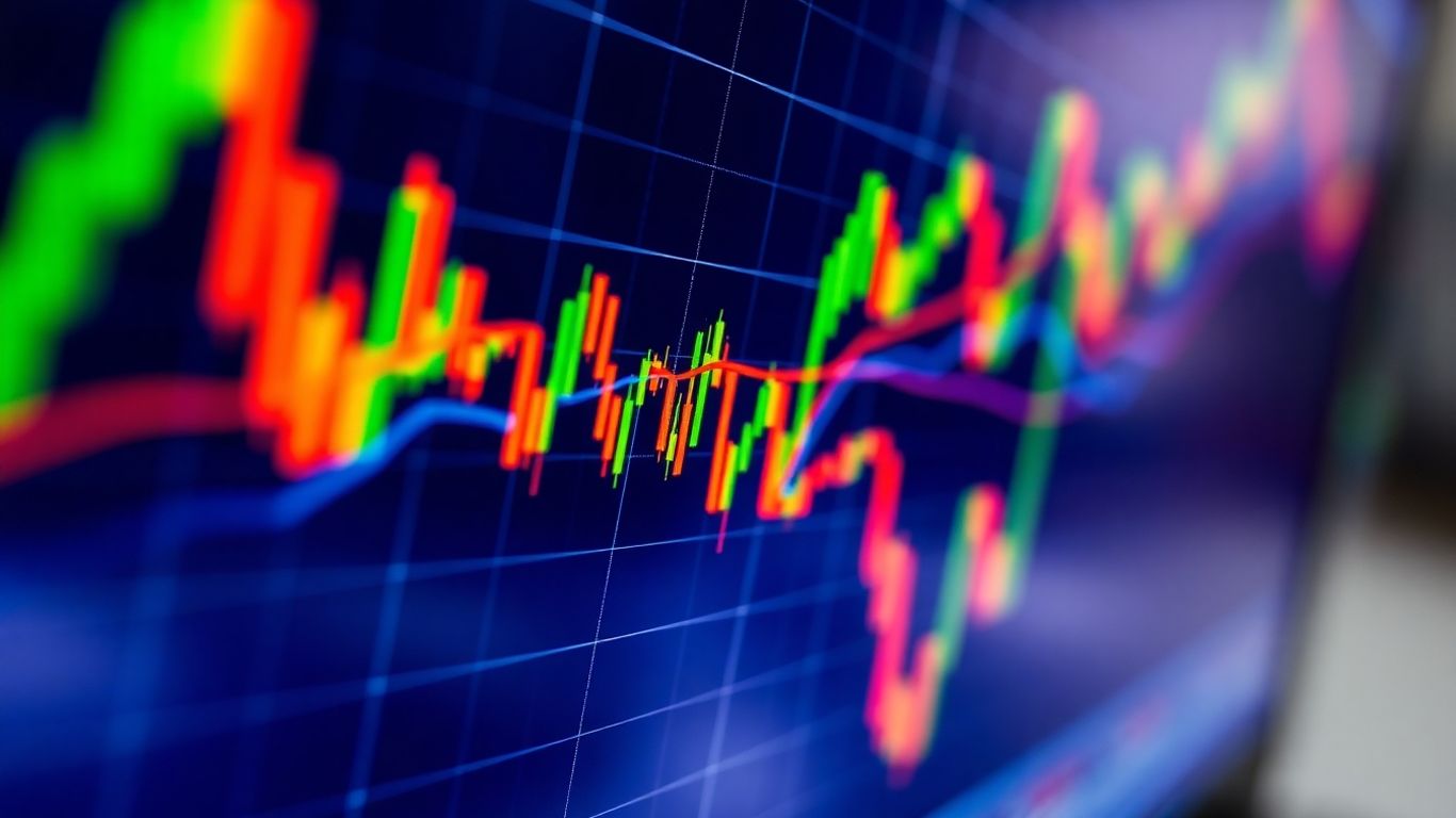 TradingView live trading chart interface on a screen.