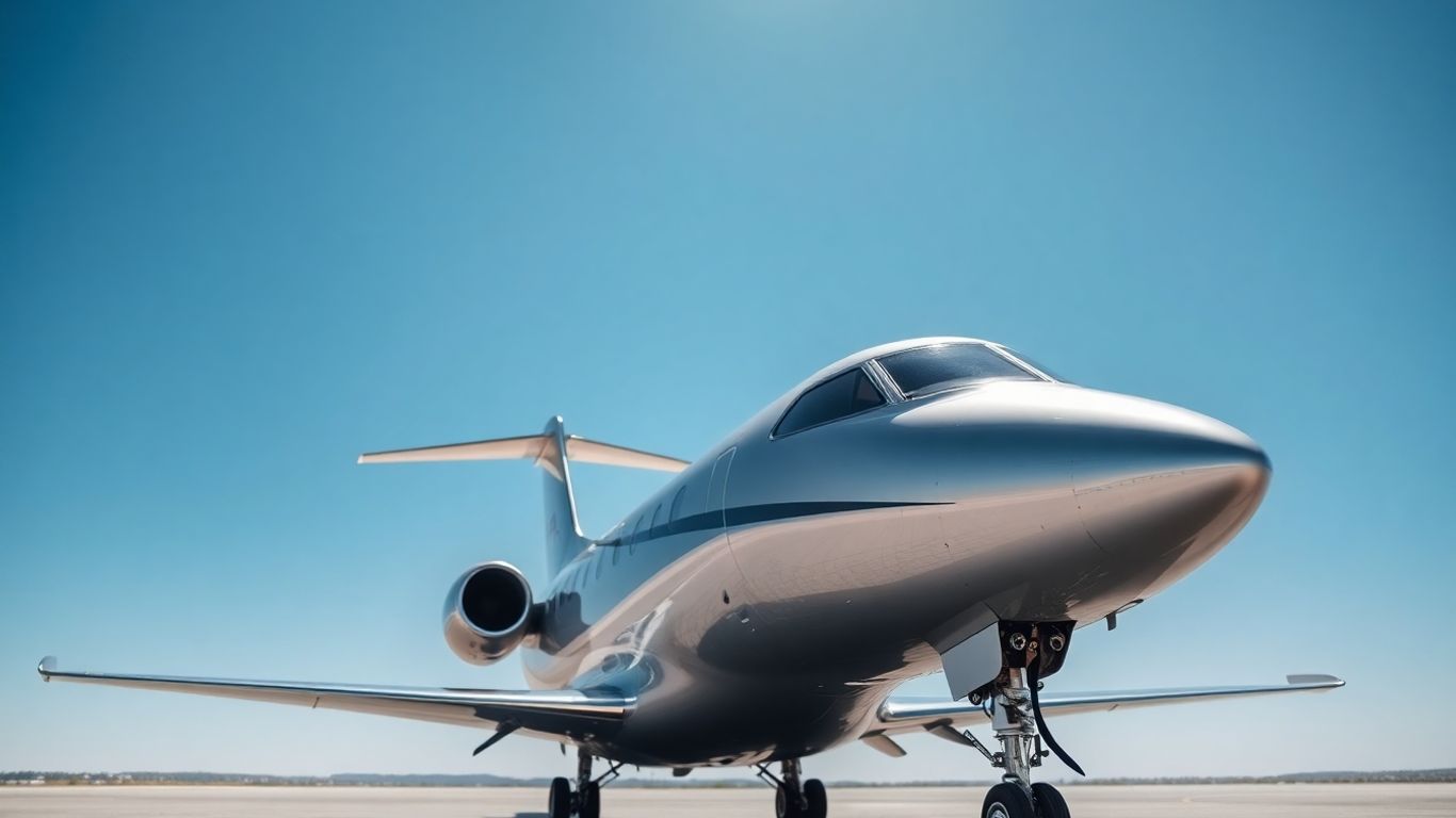 Luxurious Airbus private jet on tarmac.