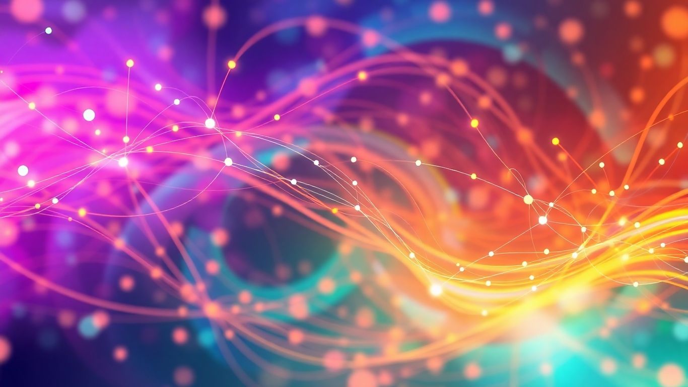 Abstract digital data flow visualization