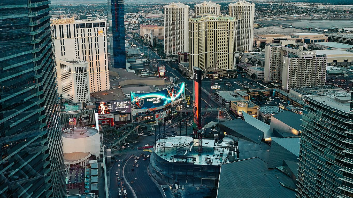 a city with tall buildings