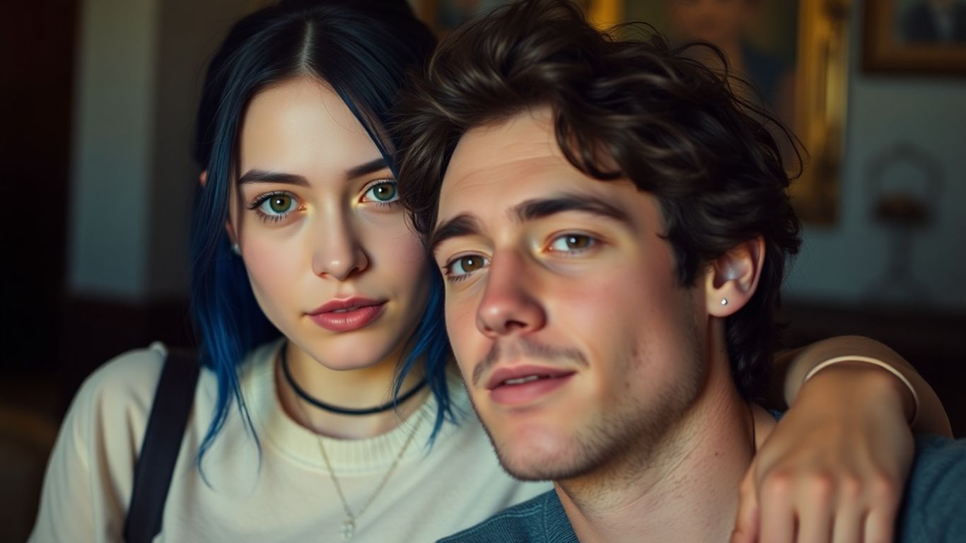 Billie Eilish and Nat Wolff together.