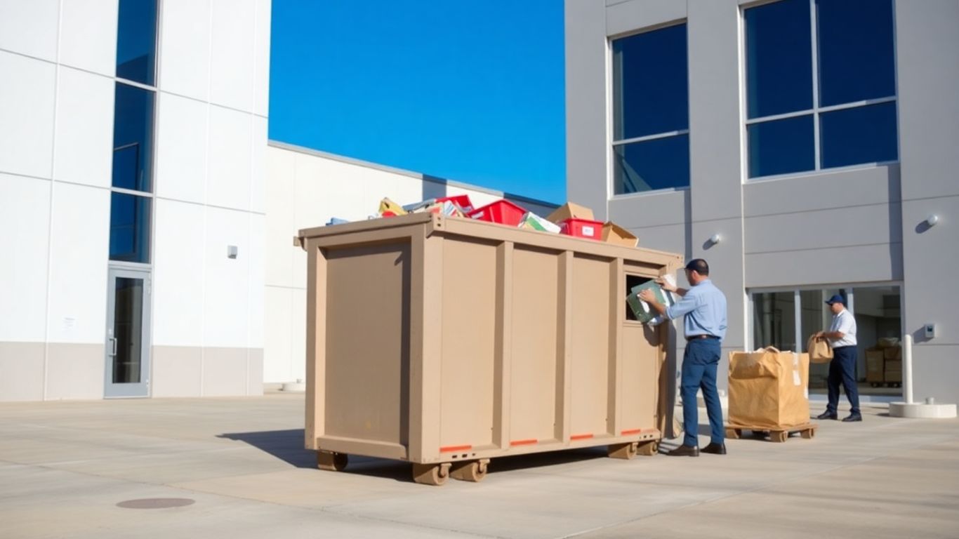 Dumpster rental streamlining business operations and improving workplace productivity
