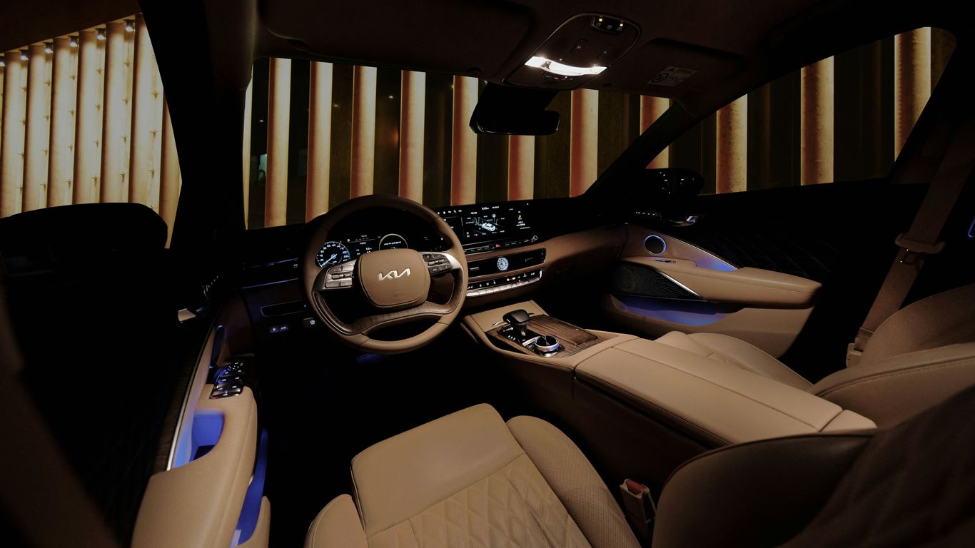 the interior of a car