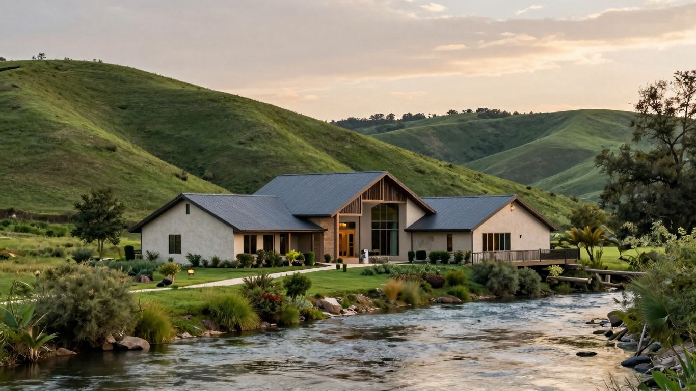 Dream home in Blanco, TX hills by the river.