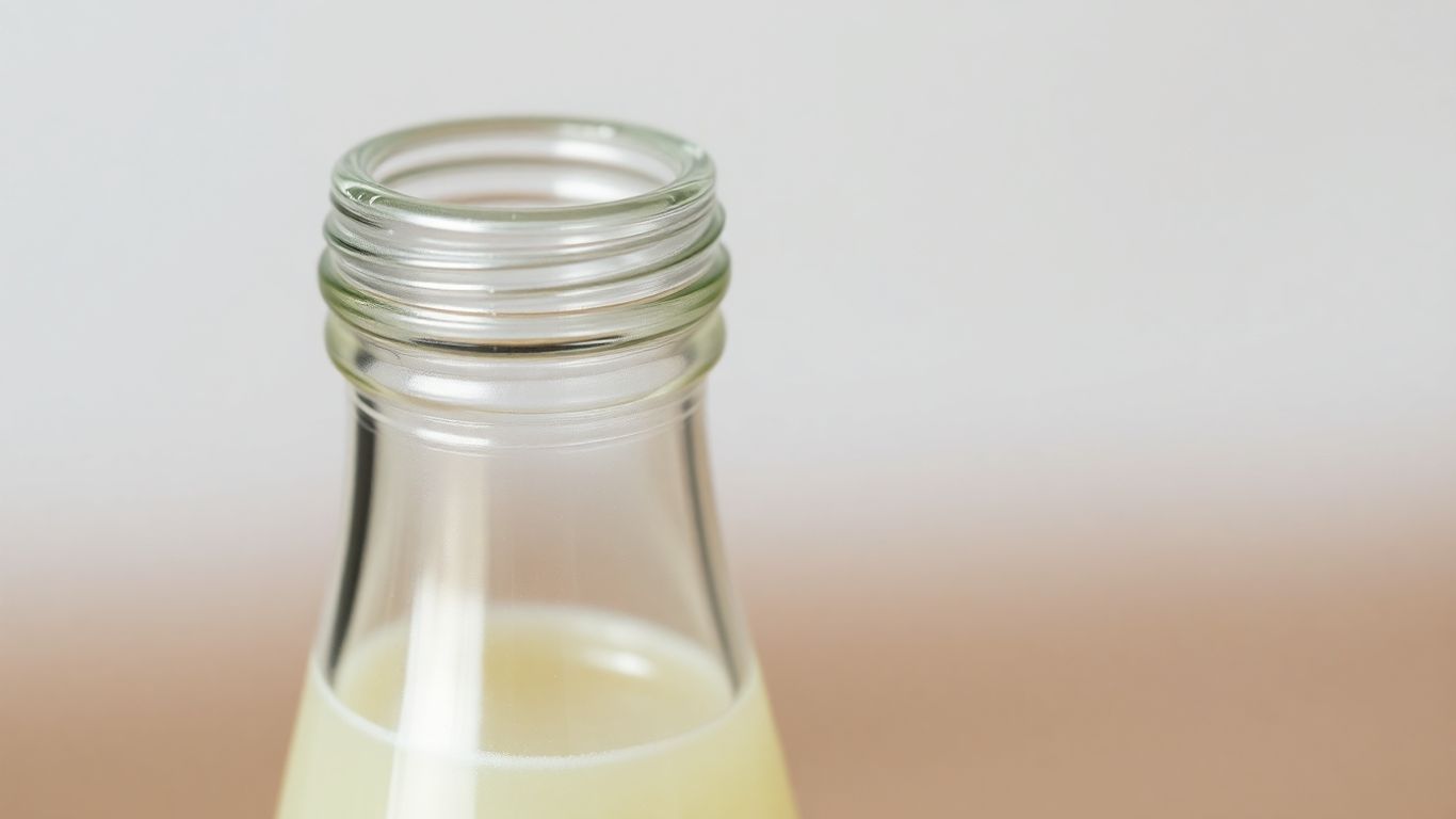 Tamper-evident seal on a product bottle.