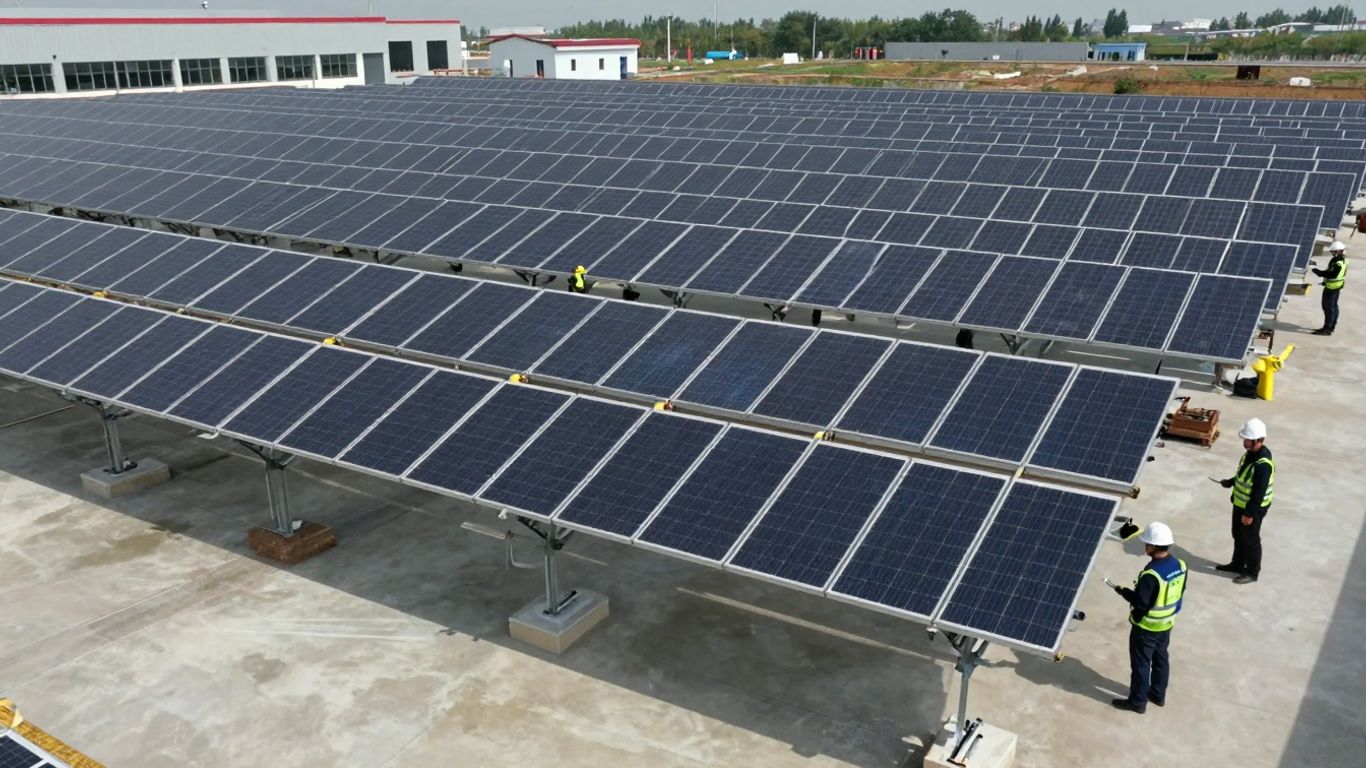 Usine de panneaux solaires en Moselle